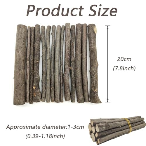 ZAHD 14 Pièces Branches de Bois Flotté Naturel Bâtons Rustique Pièces Artisanat Bois Bricolage Bâtonnet Rond en Bois pour Loisir Flotté Bois Morceaux Pour Bricolage Artisanat Accessoires Photo Projets