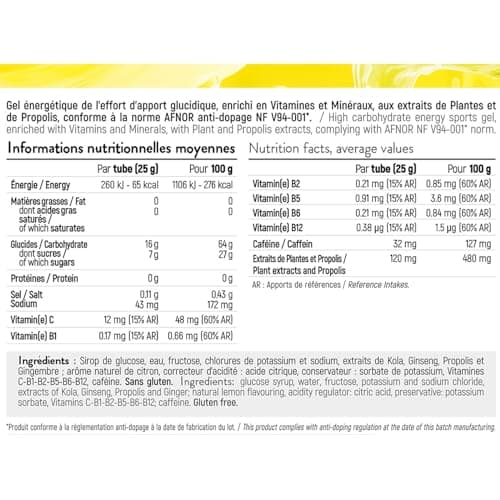 STC NUTRITION - Over Blast® Boost - Gel énergétique enrichi en complexe dynamisant - Norme anti-dopage - 10 dosettes