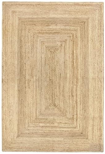 HAMID - Tapis Naturel, Alhambra Tapis Couleur Naturelle, Tressé à la Main, pour Salon, Salle à Manger, Chambre, Couloirs, Couleur Naturelle (200x300cm)