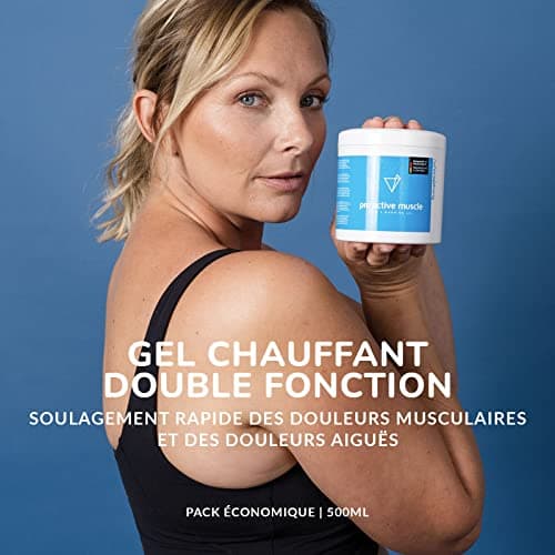 nation of strong Pro Active Muscle Gel | Crème Chauffante Musculaire | Pommade Chauffante pour Les Douleurs Articulaires & Courbatures | Creme Chauffante Sport | Pommade Chauffante Musculaire | 500 ml