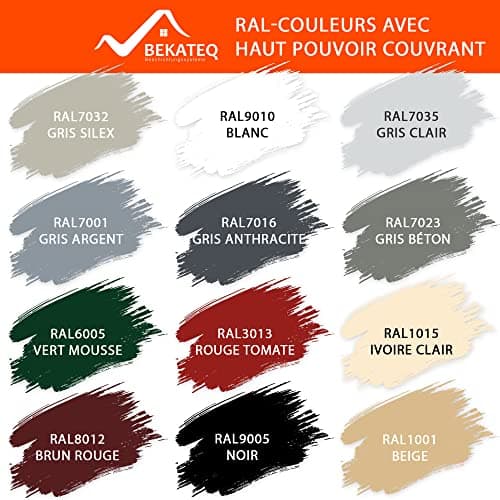 BEKATEQ Peinture protection bois BE-420 Blanc 10l I Peinture pour bois intérieur & extérieur à base d'eau I Vernis pour parquets, portes, escaliers, clôtures I Protection contre les intempéries