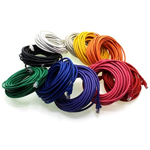 1aTTack.de Câble réseau Cat 6 10 couleurs - 1m - (set) - Câble Ethernet CAT6 Câble Lanka Câble patch 1000 Mbits
