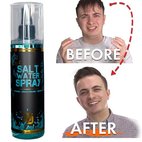 Da'Dude Da Salt Water Spray, Sel Eau de Mer Cheveux, Sea Beach Waves Spray Texturisant 250ml