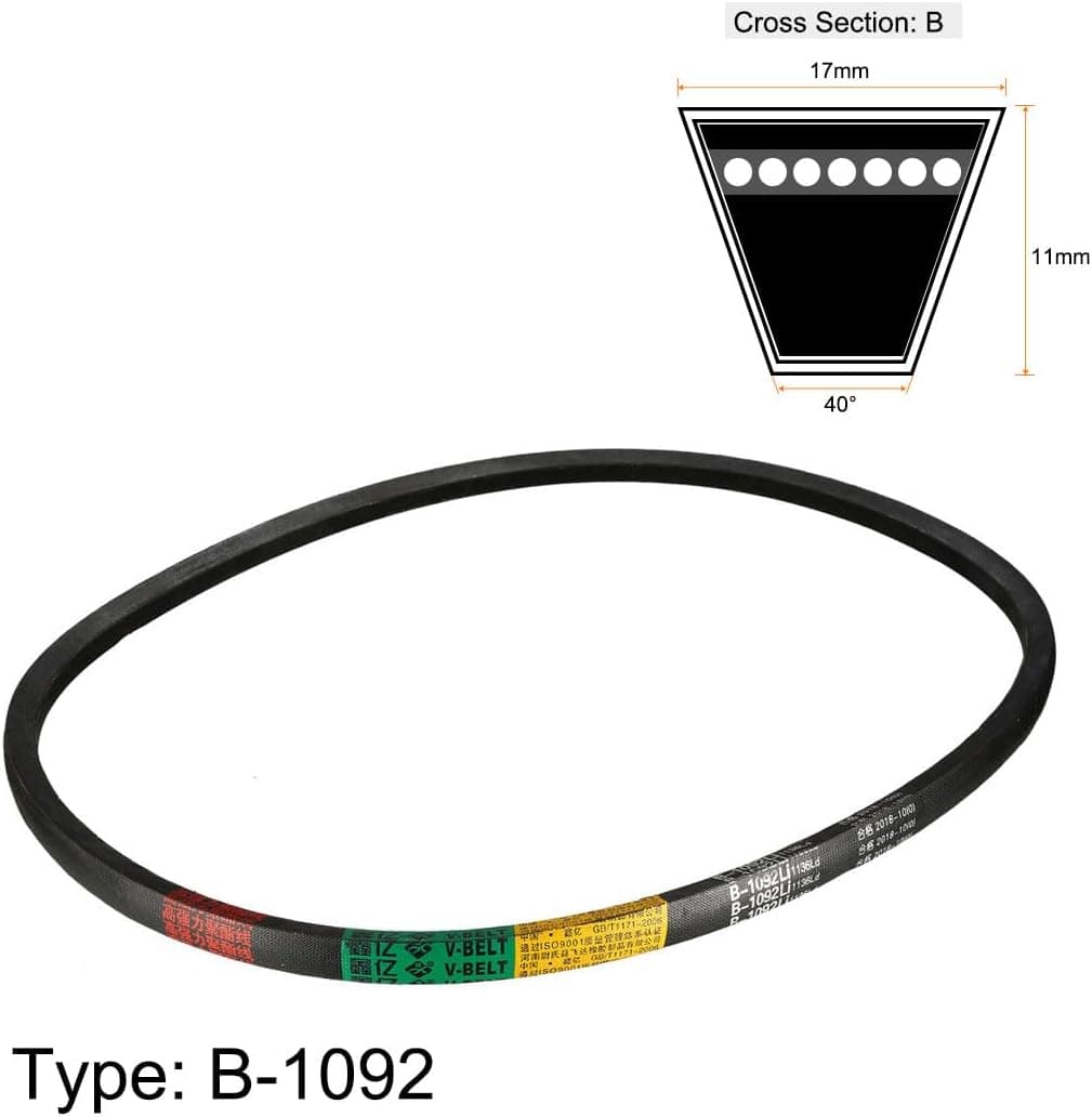 sourcing map Courroie de transmission en caoutchouc B-1092/B43 - Courroie intérieure de 109,2 cm