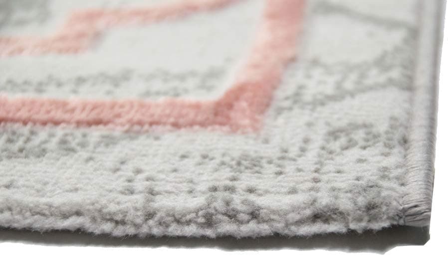 Tapis designer tapis moderne motif marocain en beige rose Größe 80 x 300 cm