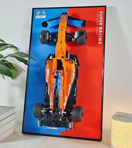 WETCEAOM Cadre pour Lego Technic McLaren Formula 1 42141, Tableau d'affichage mural pour Lego les amateurs, taille : 75x45 cm(sans modèle)
