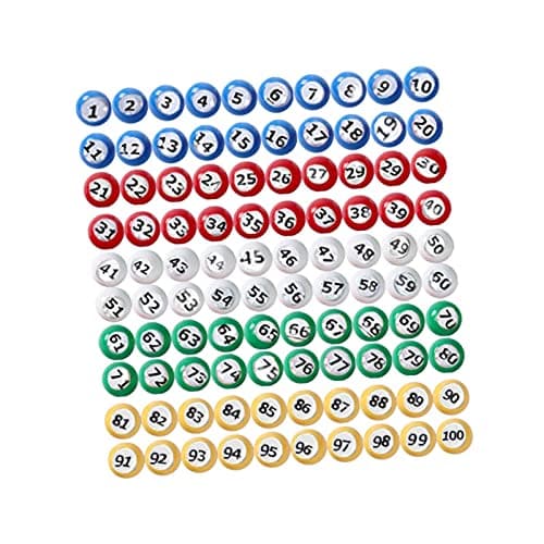 MagiDeal Boule de bingo Boules d'appel Accessoires Boules de tombola portables de remplacement Boule de pointage pour la Grands jeux de groupe, 1 À 100