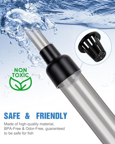 Aquarium Changer l'eau, Filtre de Sable de Nettoyage d'aquarium, réservoir de Poissons Kit de Nettoyage de Gravier d'aquarium avec débit d'eau réglable pour Le Nettoyage du Sable