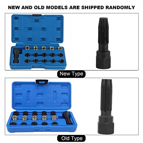 Outil de réparation de filetage, Outils et dépannage Kits de réparation de filetage de bougie d'allumage M14x1.25 Kit de rechapage en acier au carbone