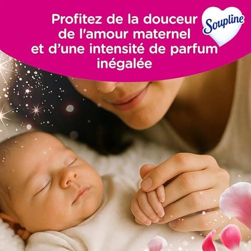 SOUPLINE Adoucissant Linge Concentré 3D Grand Air , Assouplissant Linge Formule Améliorée pour Plus de Douceur*, Assouplissant Textile Liquide , Soupline Lot de 3x1,35L