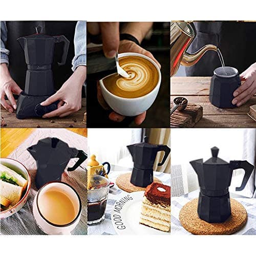Futchoy Cafetière à moka électrique - Machine à café filtre turc - 300 ml - 480 W