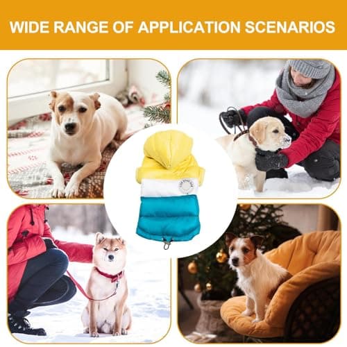 Sollee Manteau d'hiver pour Chien, Veste pour Chien d'hiver | Manteau d’Hiver pour Petit Chien,Manteau d'hiver pour Animaux de Compagnie pour Chiens de Grande, Moyenne et Petite Taille, Veste Chaude