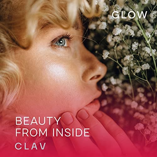 GLOW - Vitamines Cheveux avec Biotine Zinc Sélénium et Extrait de Millet - 120 Gélules (2 Mois) - Complement Alimentaire Cheveux, Peau et Ongles - Vegan