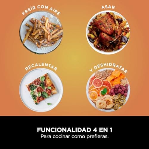 NINJA Air Fryer PRO Friteuse 4,7L, 1 tiroir, 4-en-1, sans huile, rôtir, réchauffer, déshydrater, cuire 1 à 2 portions, à partir de produits surgelés, tiroir, panier antiadhésifs, 2 000 W, Noir AF140EU