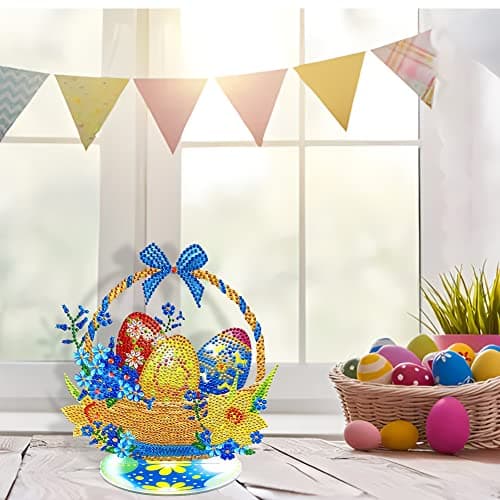 mohito 5D Diamond Painting Pâques Diamant Painting Enfant DIY Diamant Peinture Pâques comme Cadeau de Pâques pour Garçons Filles (B)