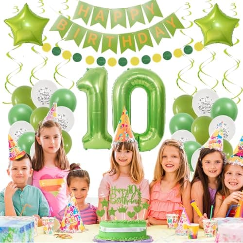 Decoration 90 ans anniversaire femme, Ballon Vert Blanc 90 anniversaire femme, Decoration anniversaire 90 ans Vert, Ballon 90 ans Vert Déco anniversaire, 90 hommes femmes Vert 90 ans Decoration fête