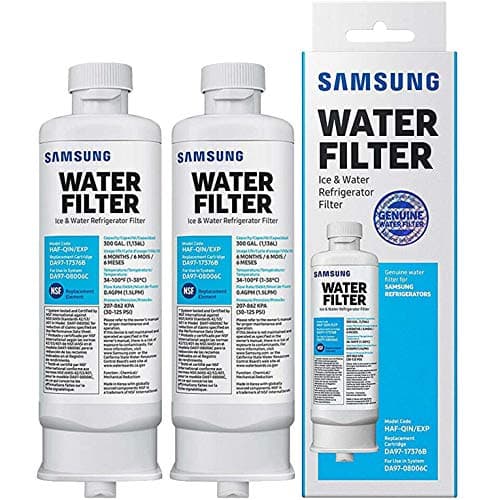 Lot de 2 filtres à eau de réfrigérateur de rechange pour Samsung DA97-17376B DA97-08006C HAF-QIN HAF-QIN/EXP