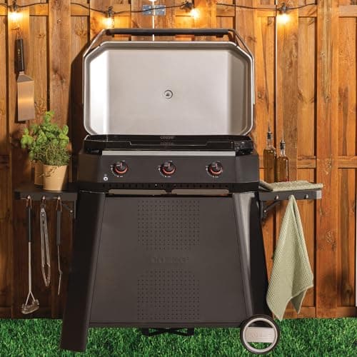 cozze Plancha de Cuisson à Gaz Haut de Gamme Cozze® - Puissance 7.5 kW, Surface de Cuisson 80x50 cm, Design Élégant, Allumage Électronique, Noir et Acier Inoxydable