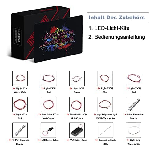 Kit d'éclairage LED pour Lego Architecture Pari (Pas de modèle Lego) BrickBling Compatible avec Lego 21044 Décoration de Maison et d'espace, idées Cadeaux pour collectionneu
