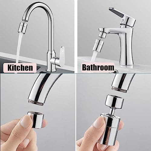 Aérateur de Robinet Pivotant,Aérateur de Robinet Cuisine m22,Brise jet Robinet Cuisine Universel,Embout Robinet Cuisine Salle de Bain,Embout pour Robinet de Cuisine,2 Pièces