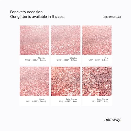 Paillettes pour artisanat verres en résine or rose clair cartes bijoux de Noël bougies fines 100 g/3,5 oz