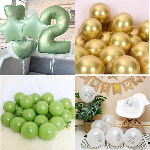 Vert ballons 11 ans anniversaire fille garcon décoration anniversaire 11 ans fille ballon, or vert ballon décoration 11 ans fille anniversaire ballon décoration gâteau 11 ans anniversaire déco