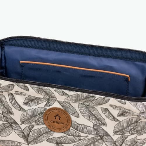 CABAIA - Trousse de Toilette Homme et Femme - Ouverture Grand Angle avec 2 Poches intérieures - Organisateur de Voyage Pratique et Résistant - Vanity avec Un Design Français, Exclusif et Original