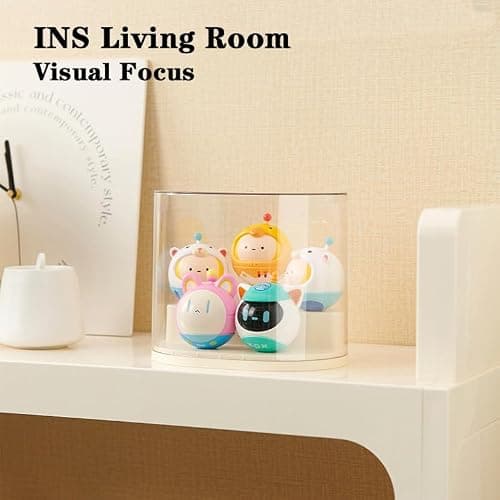 Vitrine de rangement transparente pour poupées, jouets, boîte de rangement pour figurines d'action/jouets/objets de collection (ladre), Q4268