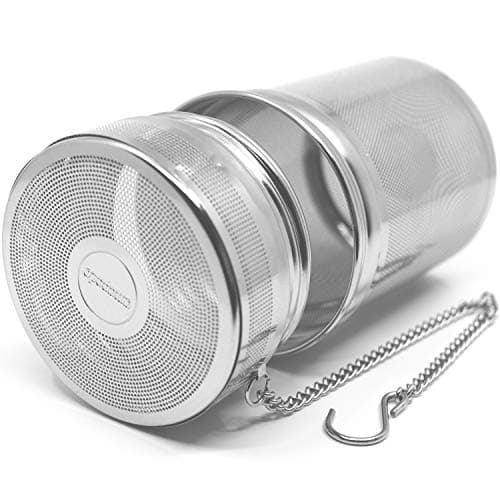amapodo - Infuseur à thé pour thé en vrac – Grande boule à thé fine pour tasse – Filtre à thé fin en acier inoxydable à mailles fines sans plastique réutilisable