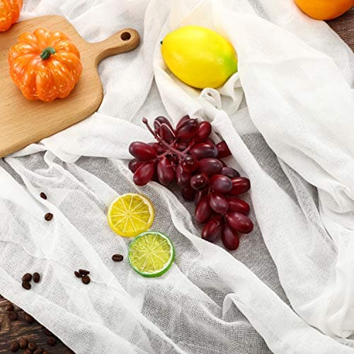 Boao Étamine en Coton Non Blanchi Ultra Fine, 90 x 200 cm | pour Égouttage, Mousseline pour Beurre, Cuisson et Cuisson au Four, Blanc, Tissu Fait Maison