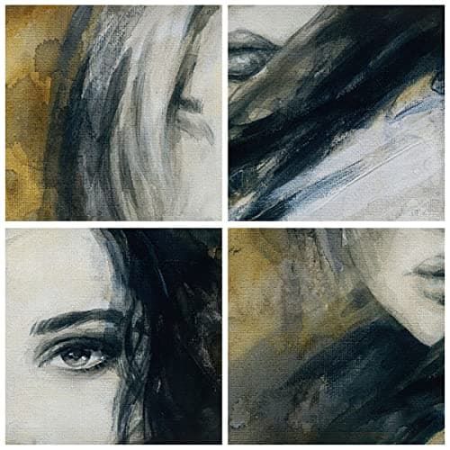 ARTTOR Moderne Impression sur Toile 100x70cm Image Tableau Decoration Murale femme visage lèvres Grand Tableaux Decoratifs Muraux Chambre Horizontal Deco Cadre Décoration Salon Art Wall AA100x70-4053