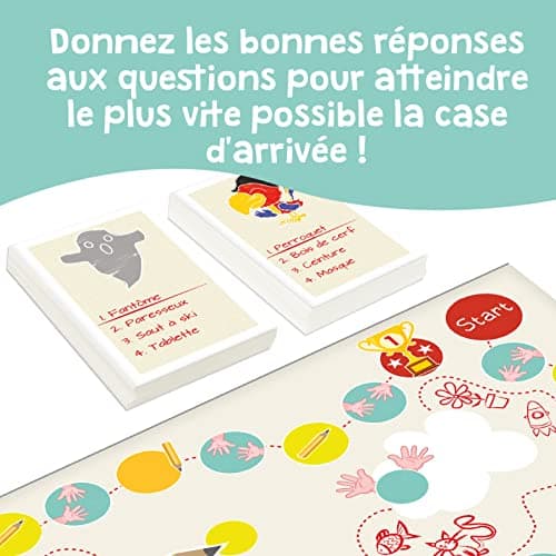 KANGUR Jeu Mimer et Dessiner pour Enfants Jeu de Plateau Familial Jeux de Société pour Enfants et Adultes dès 4 Ans