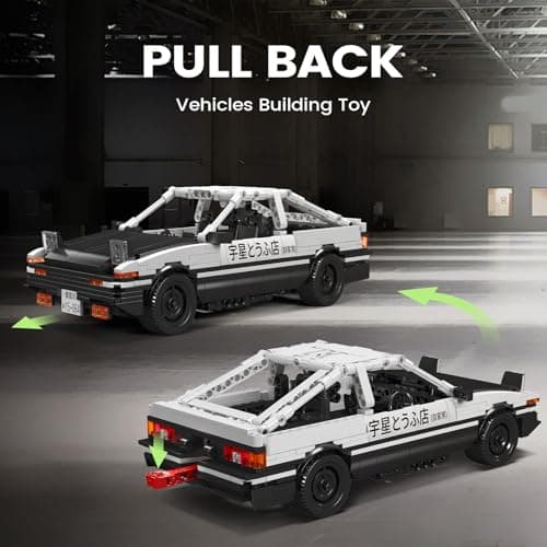 Mould King AE86 Kit de Construction de Voiture de Course, 15064, Jouet de Construction de Champions Speed ​​(790 pièces)