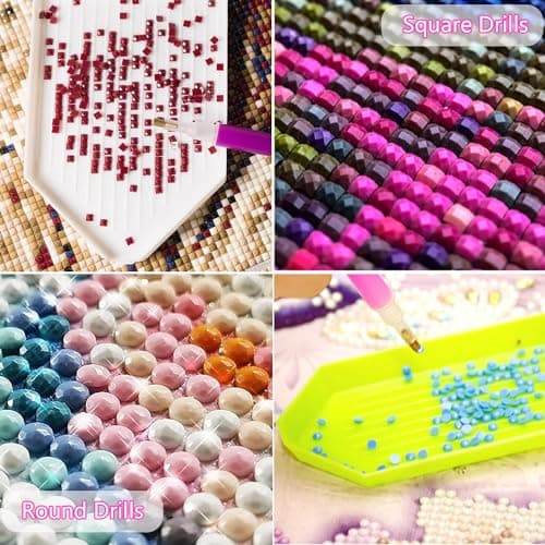 ADRTKBN Diamond Painting Personnalisé Photo, Diamant Painting Personnaliser 5D Broderie Diamant Kit Complet, Custom Peinture Diamant Adulte DIY Perle Diamant Broderie Photos Arts Mur Décor, 30x30cm