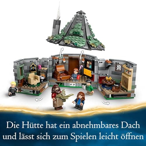 LEGO Harry Potter La Cabane de Hagrid : Une Visite Inattendue, Maison en Briques pour Enfants, 7 Personnages, Jouet de Construction, Aventures Magiques, pour Filles, Garçons et Fans Dès 8 Ans 76428