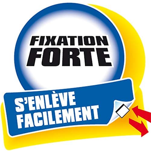 UHU Patafix originale - Pastilles adhésives prédécoupées, repositionnables, jaune, 80 pastilles