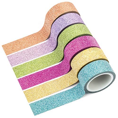Baker Ross Rubans pailletés (Lot de 10) - Matériel créatif pour enfants et adultes