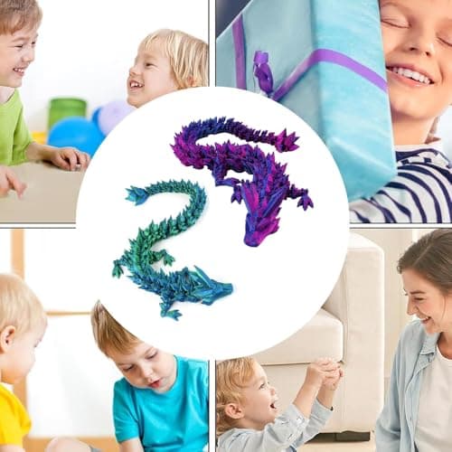 ysister 2 pezzi Oeuf Dragon Imprimé en 3D,Oeuf Dragon, Jouet Fidget Oeuf Dragon imprimé en 3D,Oeuf Dragon avec Figurines Dragon pour Voitures Jouets Cadeaux pour Enfants Adultes