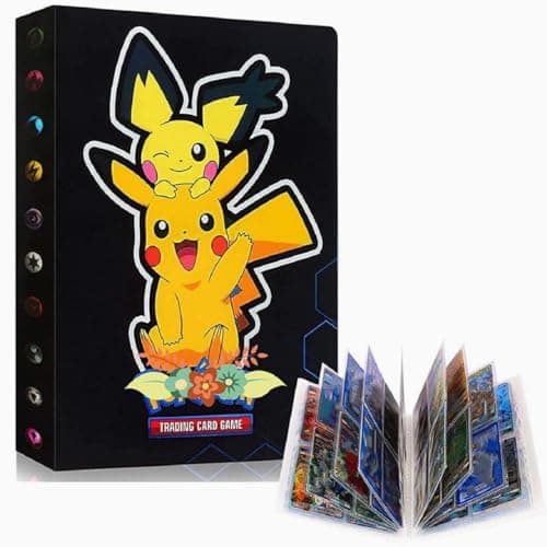 Classeur Carte Pokemon, Album Carte, Livre de Protection Cartes Porte Carte Classeur, Cartes à Collectionner, 30 Pages Capacité de 240 Cartes