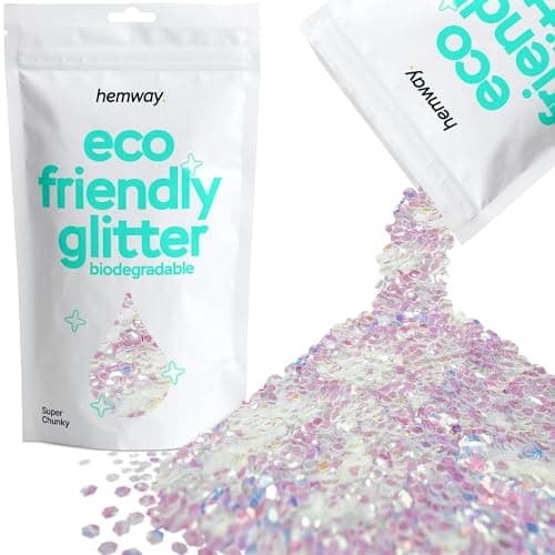 Paillettes biodégradables nacrées irisées respectueuses de l'environnement À base de plantes Bio Super Chunky pour le visage le corps la résine 100g/3,5 oz