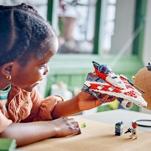 LEGO Star Wars Le Chasseur Stellaire de Jedi Bob - Véhicule à Construire pour Enfants - Vaisseau en Briques avec Minifigurines à Collectionner - Cadeau pour Les Filles et Les Garçons dès 8 Ans 75388