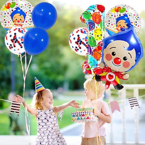 Cirque D'Aluminium Ballon,Ballon Clown, Ballon pour clown,Ballon Fleuret lion de Cirque, Décoration 1 anniversaire, 1 ans enfants Décoration d'anniversaire, pour carnaval, fête d'anniversaire