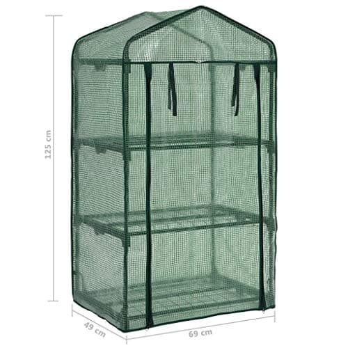 Keketa Mini serre à 3 niveaux pour jardin - 69 x 49 x 125 cm
