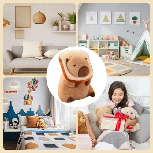 DGUSO Peluche Capybara Simulation, 25cm Capybara Peluche, Capybara Gifts Jouet, Mignon Jouet en Peluche Capybara, Décoration d'Intérieur, Jouets de Guérison pour Enfants et Adultes