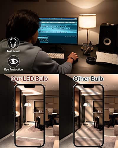 LUTW Ampoule LED E27 G45 Blanc Chaud 3000k, 5W Équivalent 40W, G45 Type Globe Ampoules avec Gros Culot à vis, 480lm, Économie d'Énergie à Angle de Faisceau 220°, Non Dimmable, Lot de 6