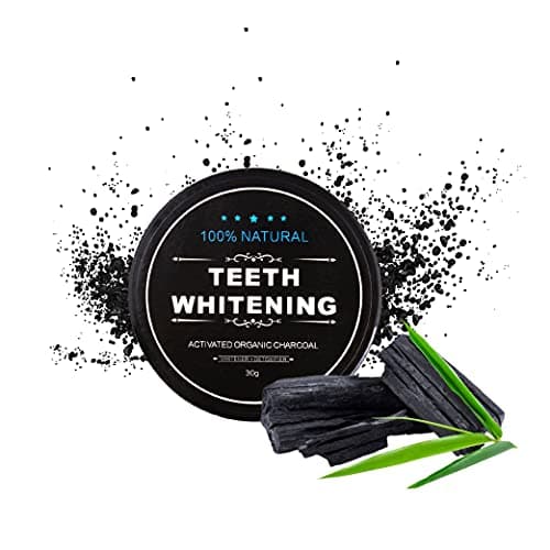 Calma Dragon Poudre blanchisseuse de dents avec charbon de bambou actif. Avec de la noix de coco du cocotier. Blanchiment Immédiate.
