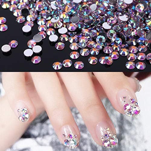 5000pcs Strass Cristal Rond Dos Plat pour Nail Art pour Nail Art