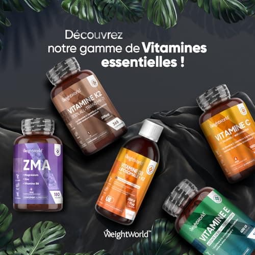 Vitamine D3 K2 MK-7 98% ALL-TRANS Vegan - 240 Micro Comprimés - 1 Comprimé / 2 Jours - Pour Os, Muscles & Système Immunitaire, Vitamine D3 4000 iu + Vitamine K2 MK7, Cholécalciférol + Ménaquinone