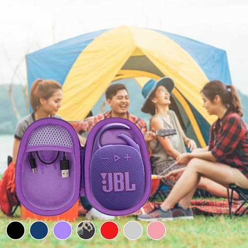 co2CREA Dur Étui de Voyage Rigide Housse Cas pour JBL Clip 5 Enceinte Bluetooth Portable(boîte Seule)