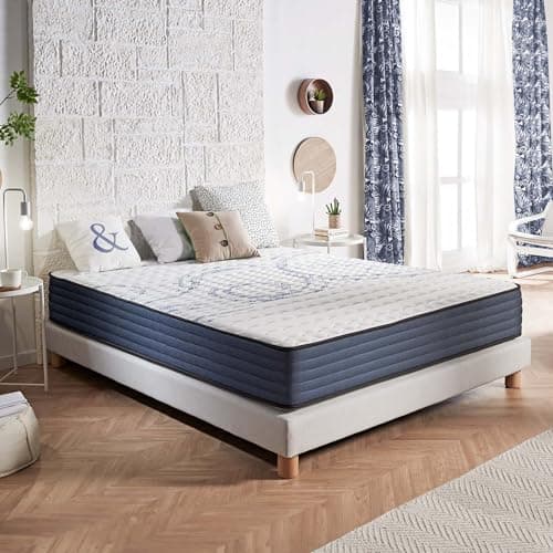 NATURALEX - Matelas 140x200 cm - Perfect Dream - Très Épais 30 cm - Mousse à mémoire de Forme et Blue Latex - Thermorégulateur - 7 Zones de Confort - Ferme - Réversible - Respirant - Très Durable